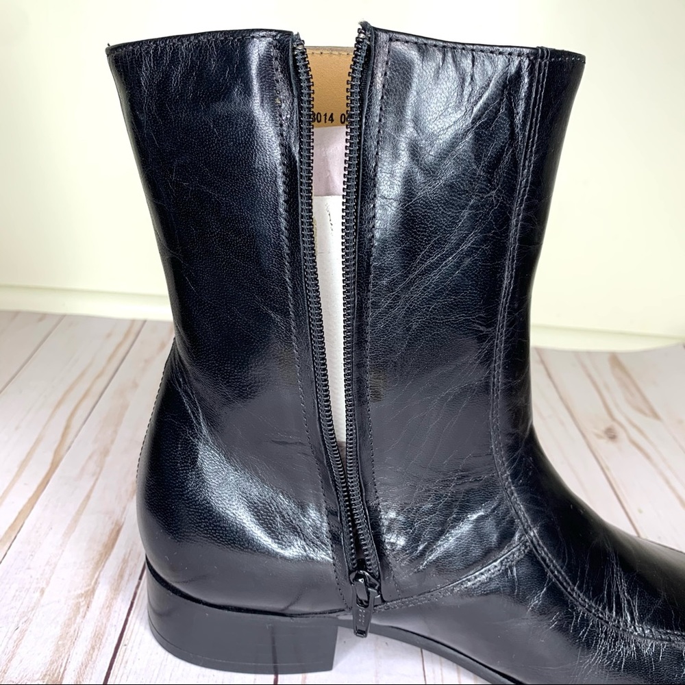 Nunn Bush Black Men’s Bristol Leather Ankle Boots Classic Dress/Casual Boots NEW - Picture 12 of 12